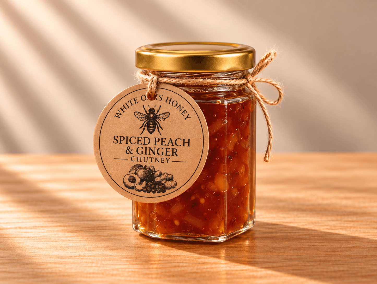 Spiced Peach & Ginger Chutney